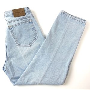 Vintage 80s High Waisted Jeans Size 12 Light Wash